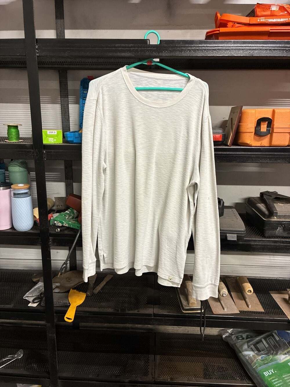 American Eagle Long Sleeve Thermal Shirt Size L White
